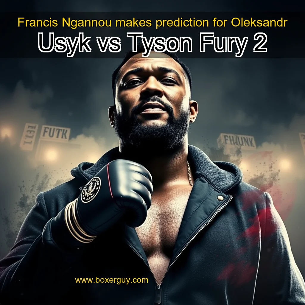You are currently viewing Francis Ngannou makes prediction for Oleksandr Usyk vs  Tyson Fury 2