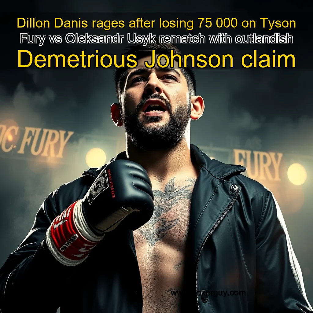 You are currently viewing Dillon Danis rages after losing 75  000 on Tyson Fury vs Oleksandr Usyk rematch with outlandish Demetrious Johnson claim
