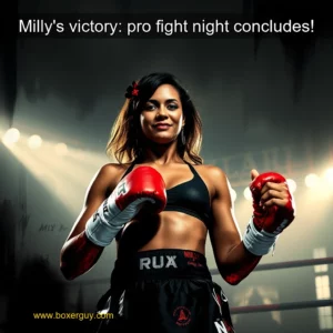 Read more about the article Milly’s victory: pro fight night concludes!