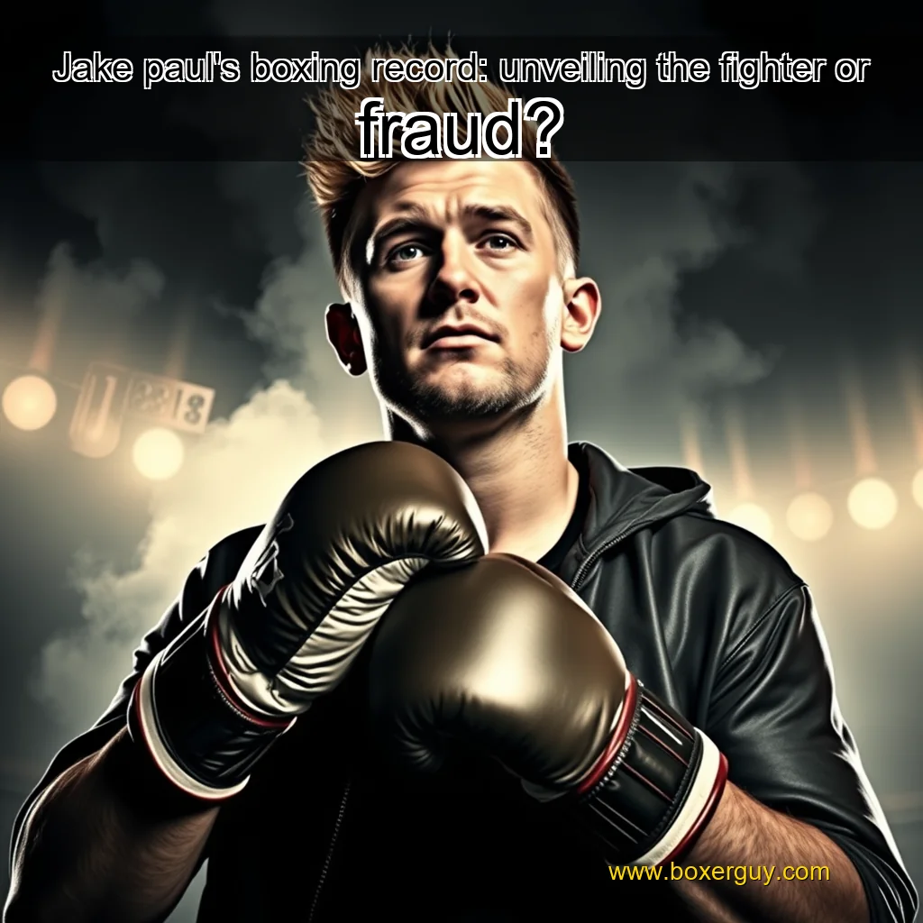 You are currently viewing Jake paul’s boxing record: unveiling the fighter or fraud?