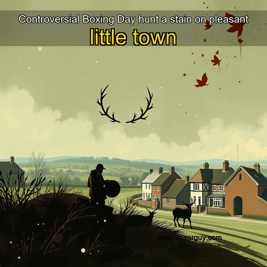 You are currently viewing Controversial Boxing Day hunt a stain on pleasant little town