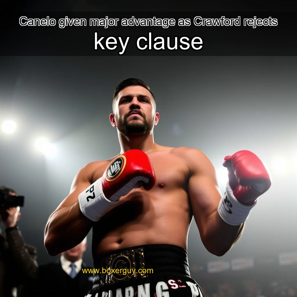 You are currently viewing Canelo given major advantage as Crawford rejects key clause