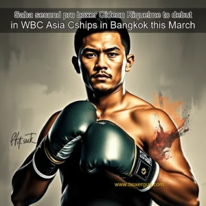 Read more about the article Saba second pro boxer Gideon Riquelme to debut in WBC Asia Cships in Bangkok this March