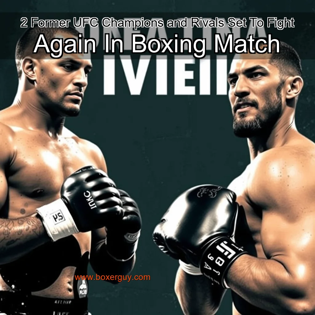 You are currently viewing 2 Former UFC Champions and Rivals Set To Fight Again In Boxing Match