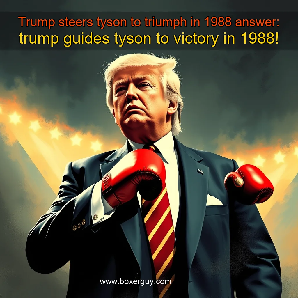 You are currently viewing Trump steers tyson to triumph in 1988


 answer: trump guides tyson to victory in 1988!