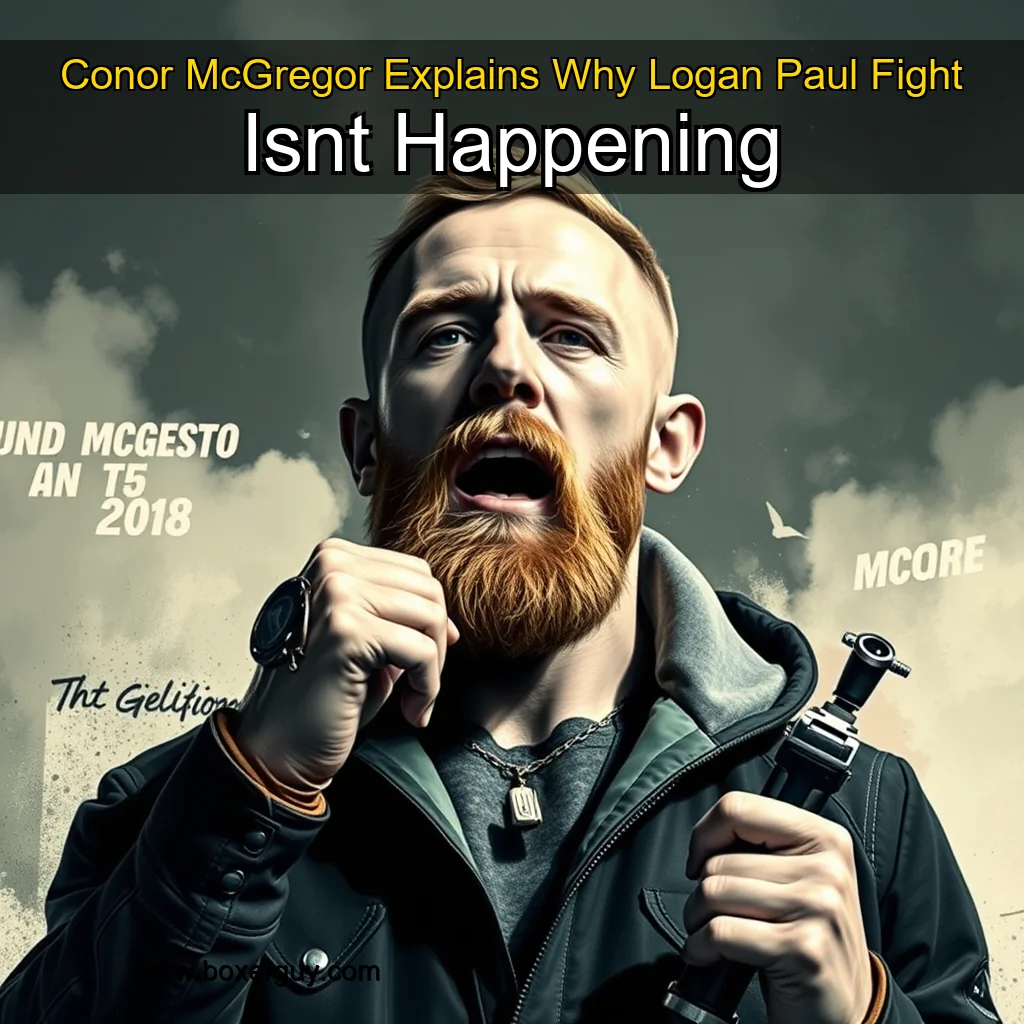 You are currently viewing Conor McGregor Explains Why Logan Paul Fight Isnt Happening