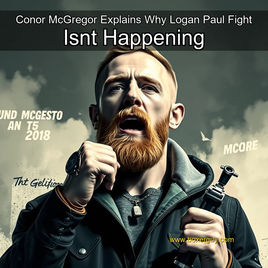 You are currently viewing Conor McGregor Explains Why Logan Paul Fight Isnt Happening