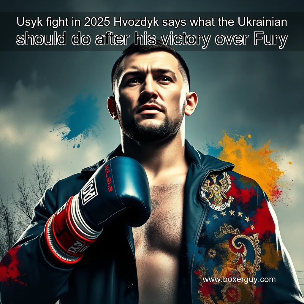 You are currently viewing Usyk fight in 2025  Hvozdyk says what the Ukrainian should do after his victory over Fury