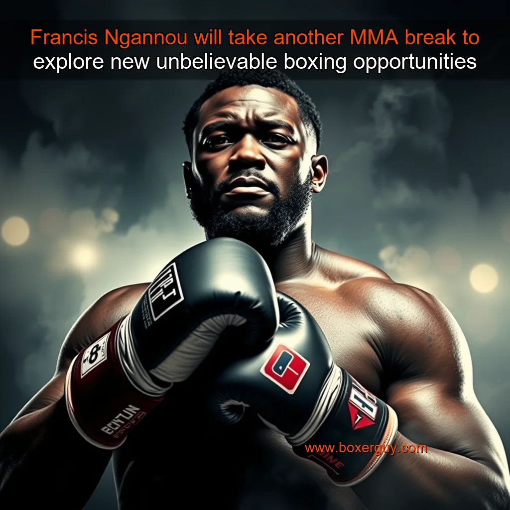You are currently viewing Francis Ngannou will take another MMA break to explore new unbelievable boxing opportunities