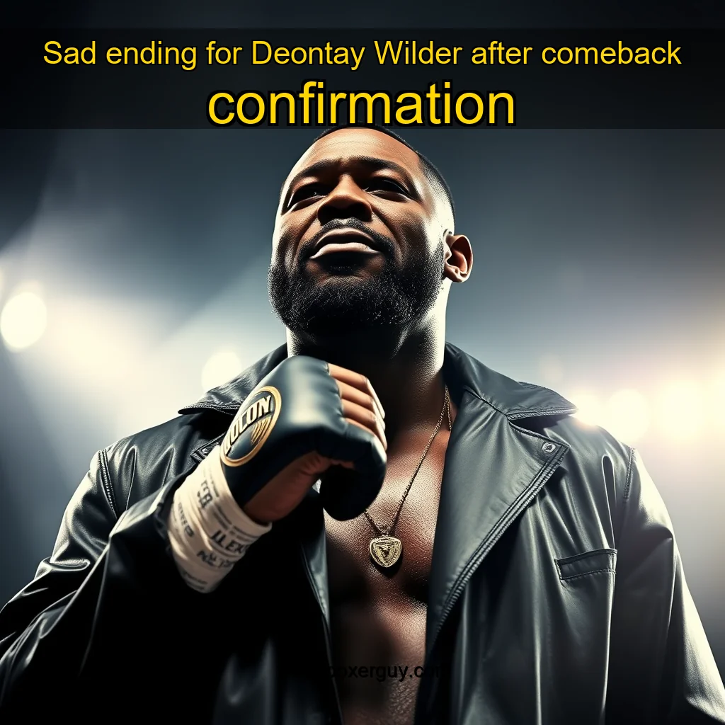 You are currently viewing Sad ending for Deontay Wilder after comeback confirmation