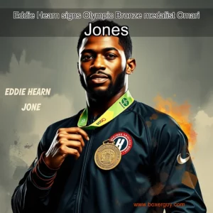 Read more about the article Eddie Hearn signs Olympic Bronze medalist Omari Jones