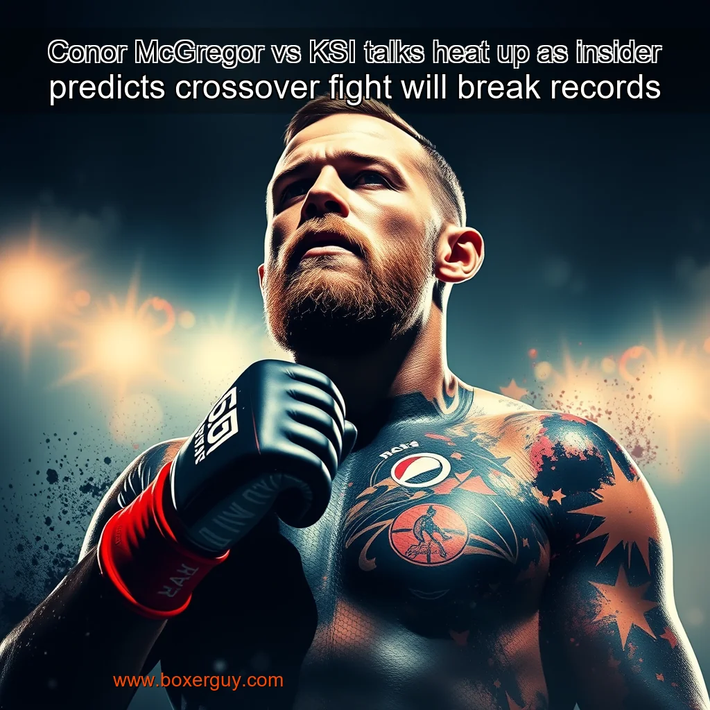 You are currently viewing Conor McGregor vs KSI talks heat up as insider predicts crossover fight will break records