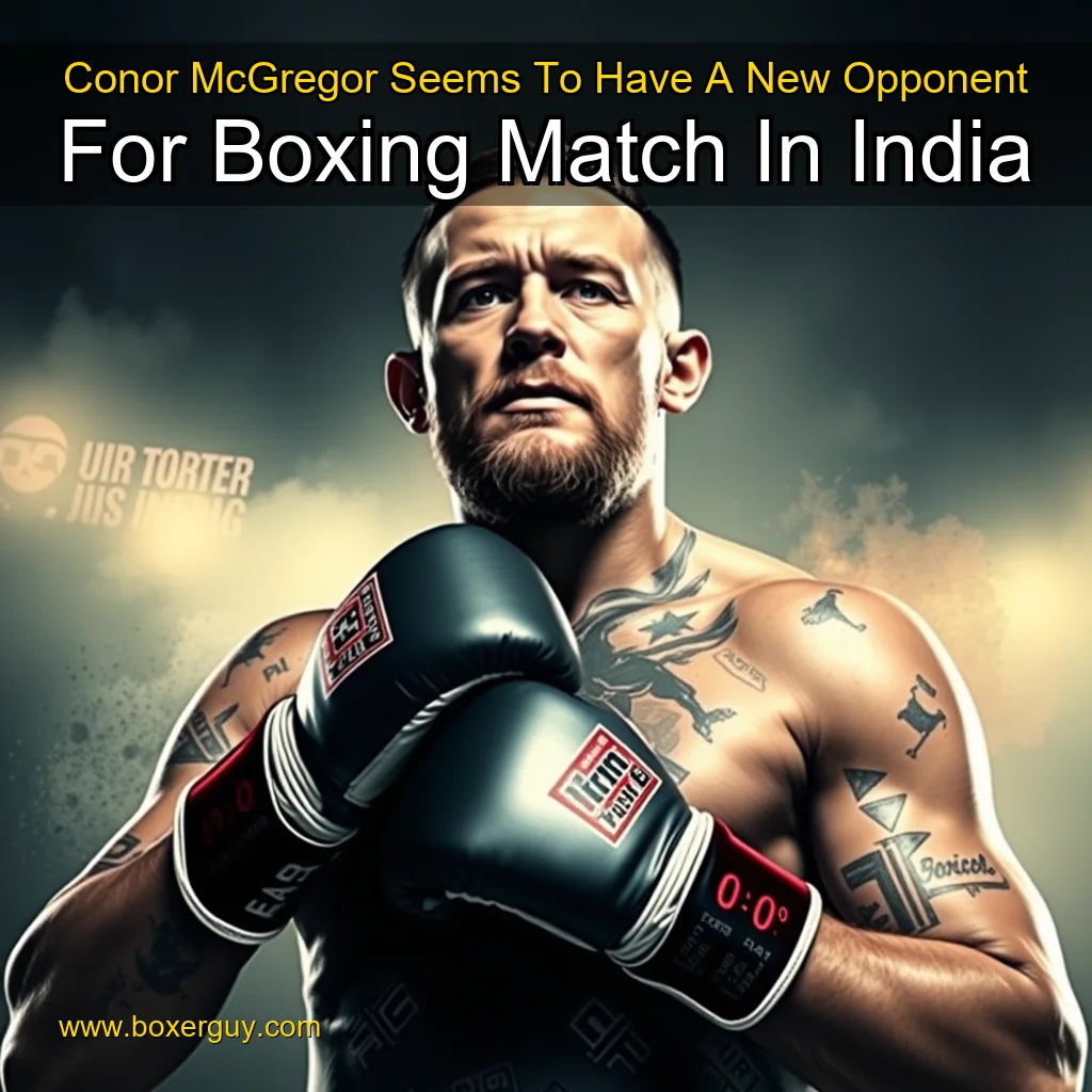 You are currently viewing Conor McGregor Seems To Have A New Opponent For Boxing Match In India