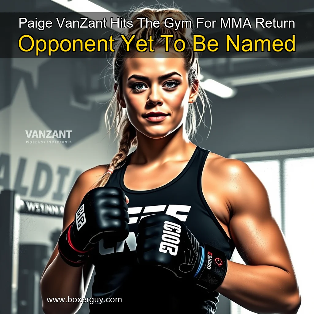 You are currently viewing Paige VanZant Hits The Gym For MMA Return  Opponent Yet To Be Named
