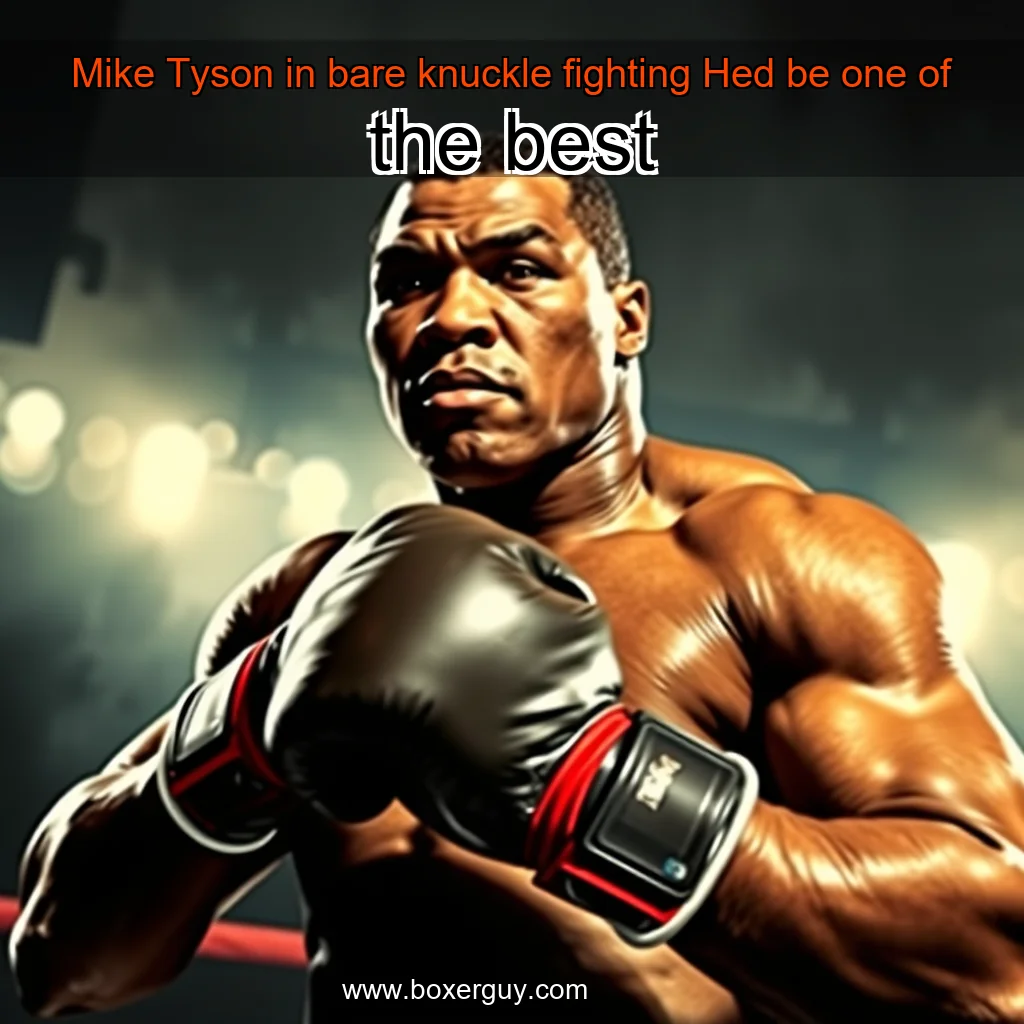You are currently viewing Mike Tyson in bare  knuckle fighting   Hed be one of the best