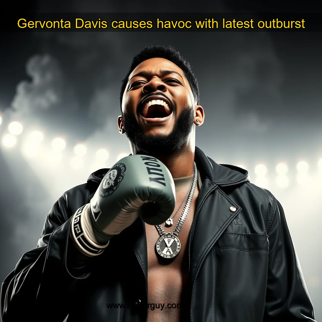You are currently viewing Gervonta Davis causes havoc with latest outburst