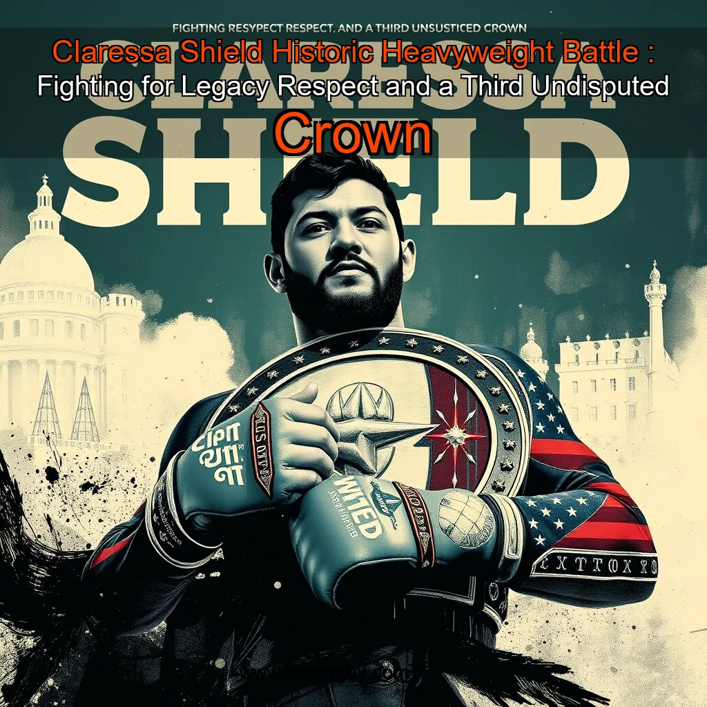 You are currently viewing Claressa Shield Historic Heavyweight Battle : Fighting for Legacy  Respect  and a Third Undisputed Crown