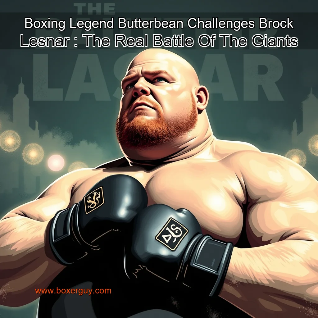 You are currently viewing Boxing Legend Butterbean Challenges Brock Lesnar : The Real Battle Of The Giants