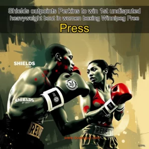 Read more about the article Shields outpoints Perkins to win 1st undisputed heavyweight bout in women boxing  Winnipeg Free Press