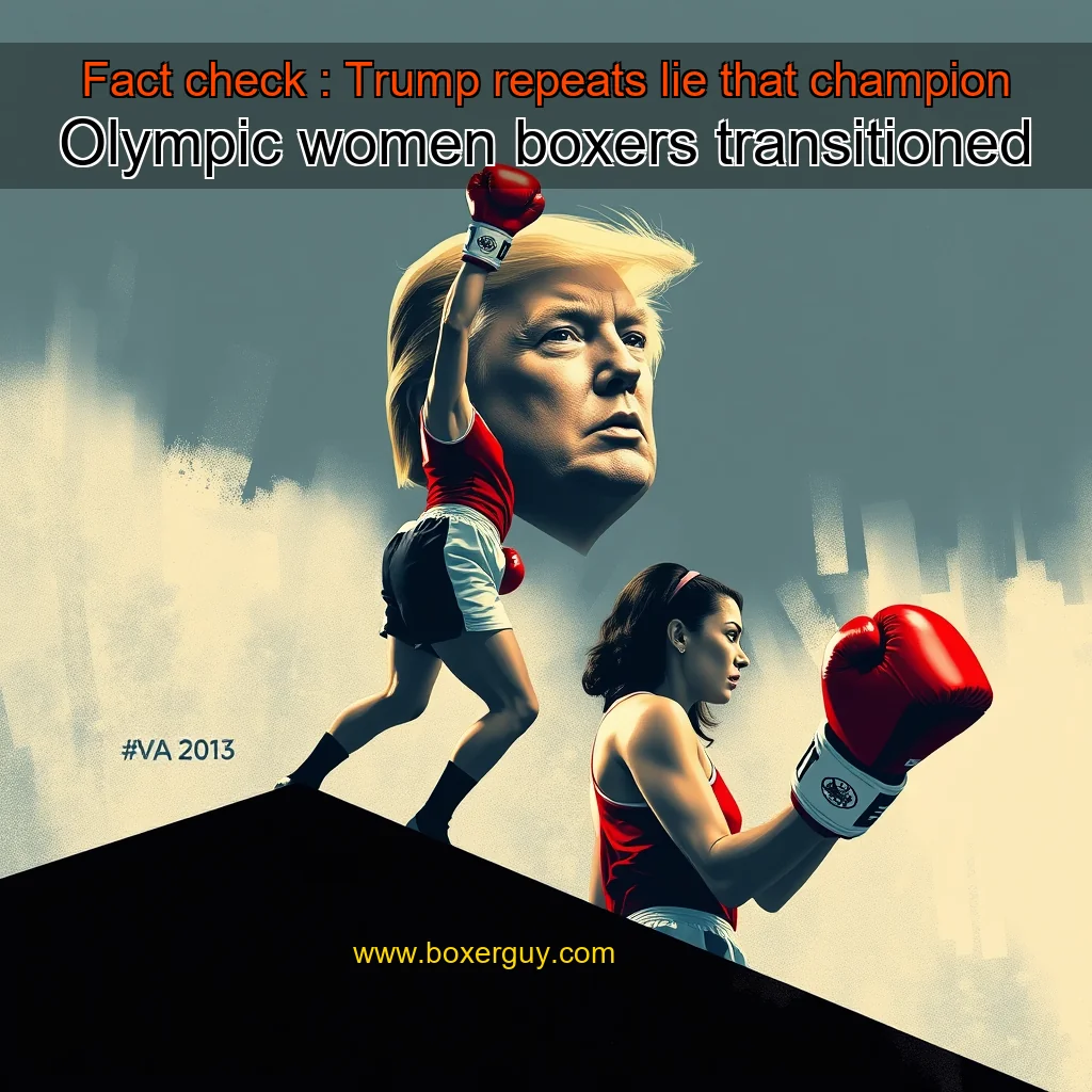 You are currently viewing Fact check : Trump repeats lie that champion Olympic women boxers transitioned
