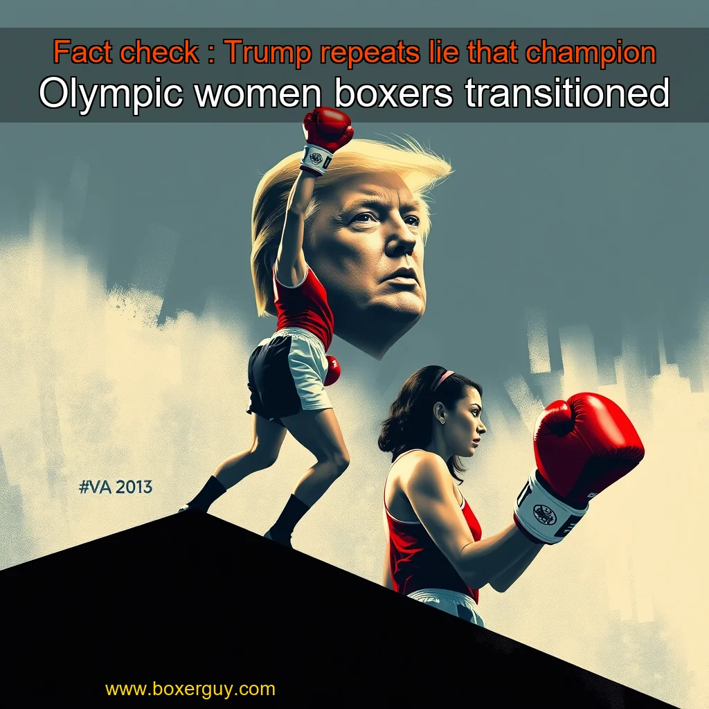 You are currently viewing Fact check : Trump repeats lie that champion Olympic women boxers transitioned