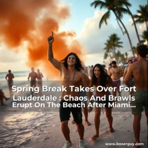 Read more about the article Spring Break Takes Over Fort Lauderdale : Chaos And Brawls Erupt On The Beach After Miami Beach Cracks Down On The Party Scene!