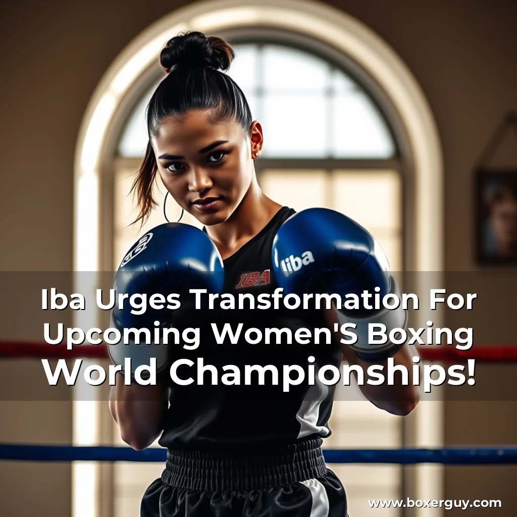 Read more about the article Iba Urges Transformation For Upcoming Women’S Boxing World Championships!