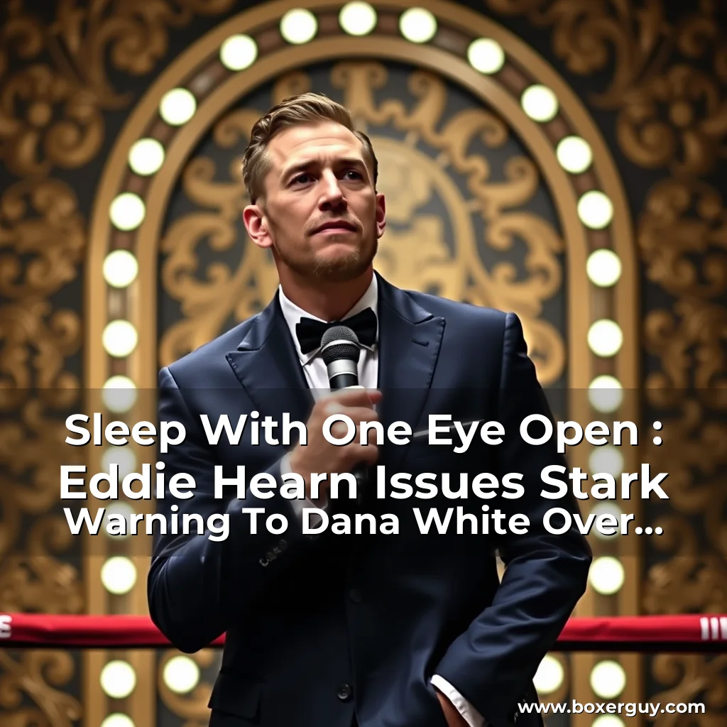 Read more about the article Sleep With One Eye Open : Eddie Hearn Issues Stark Warning To Dana White Over Boxing Ambitions