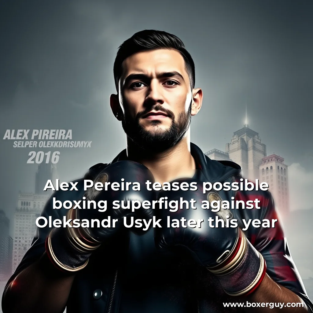 Read more about the article Alex Pereira teases possible boxing superfight against Oleksandr Usyk later this year