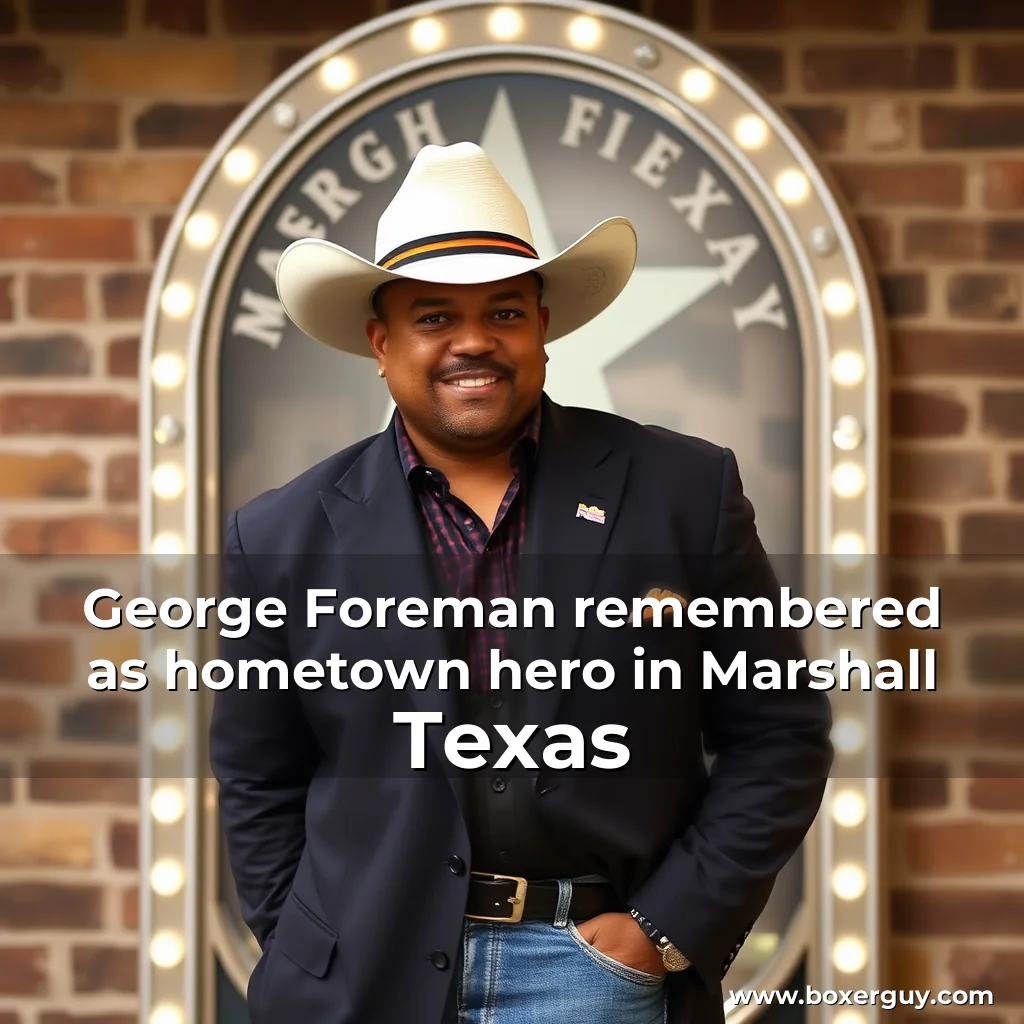 Read more about the article George Foreman remembered as hometown hero in Marshall  Texas