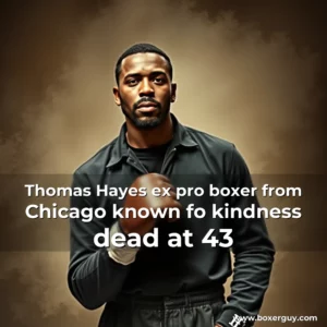 Read more about the article Thomas Hayes  ex  pro boxer from Chicago known fo kindness  dead at 43
