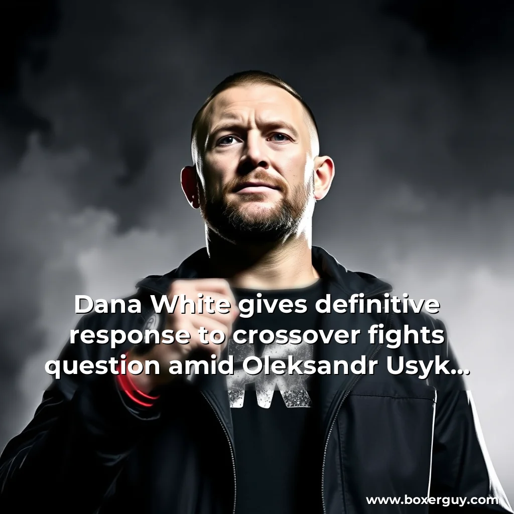Read more about the article Dana White gives definitive response to crossover fights question amid Oleksandr Usyk vs Alex Pereira excitement