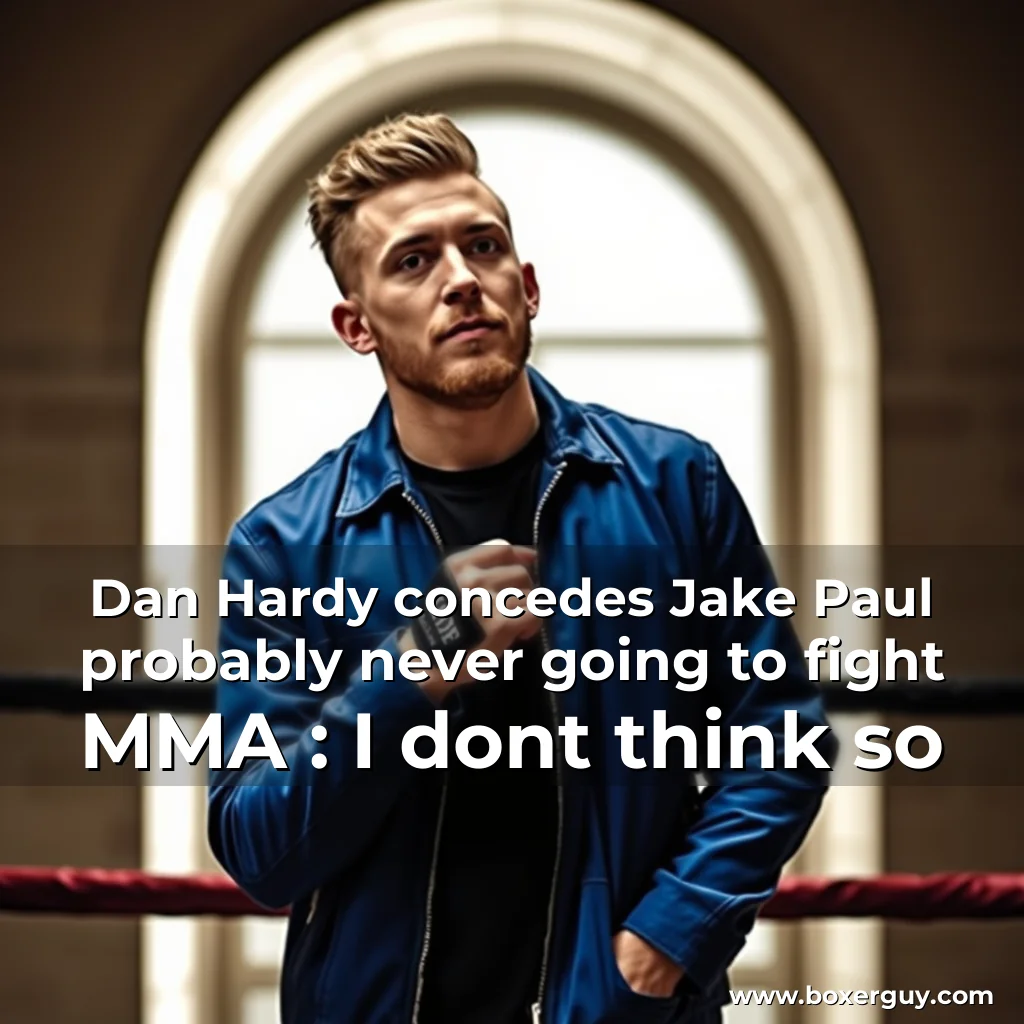 Read more about the article Dan Hardy concedes Jake Paul probably never going to fight MMA : I dont think so