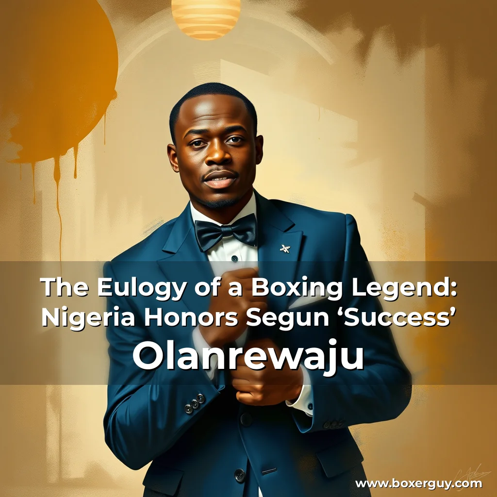 Read more about the article The Eulogy of a Boxing Legend: Nigeria Honors Segun ‘Success’ Olanrewaju