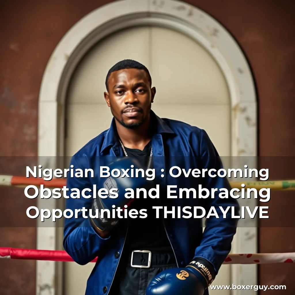 Read more about the article Nigerian Boxing : Overcoming Obstacles and Embracing Opportunities  THISDAYLIVE