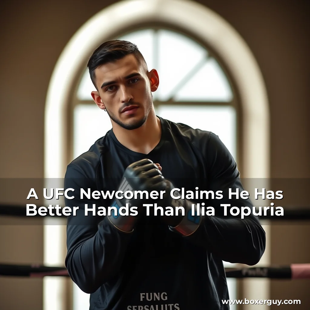 Read more about the article A UFC Newcomer Claims He Has Better Hands Than Ilia Topuria