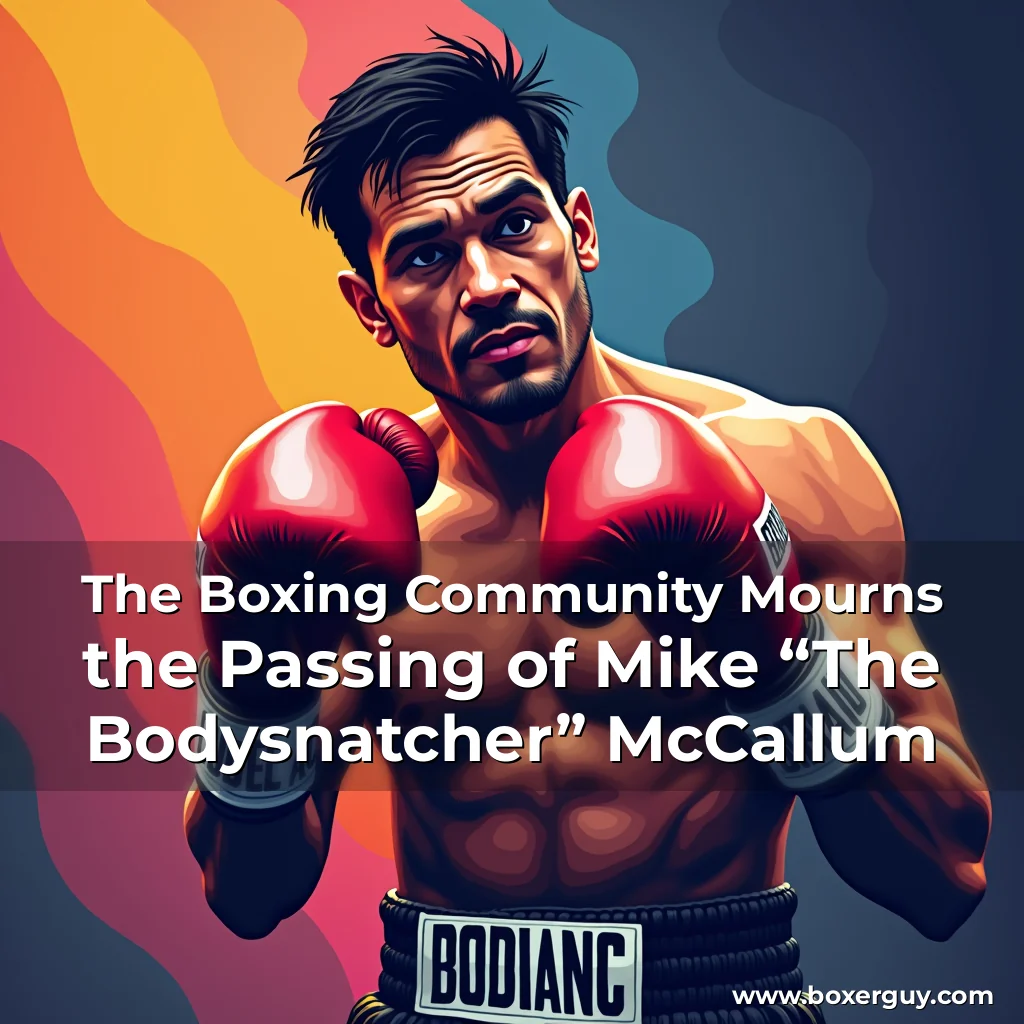 Read more about the article The Boxing Community Mourns the Passing of Mike “The Bodysnatcher” McCallum