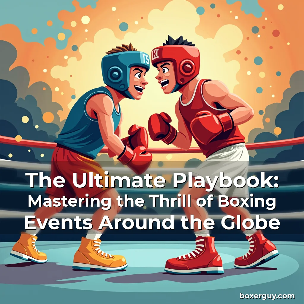Read more about the article The Ultimate Playbook: Mastering the Thrill of Boxing Events Around the Globe