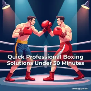 Artistic representation for Quick Professional Boxing Solutions Under 30 Minutes
