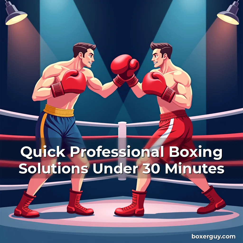 Read more about the article Quick Professional Boxing Solutions Under 30 Minutes