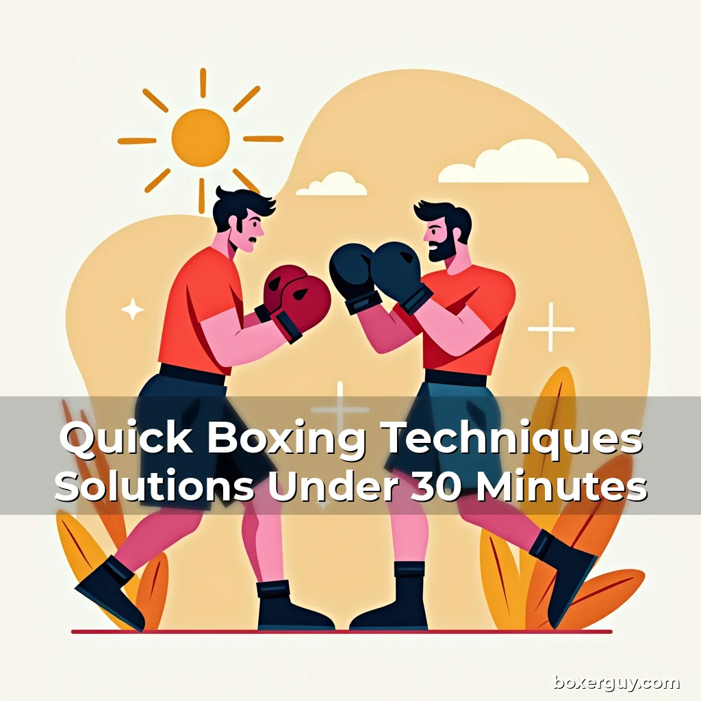 You are currently viewing Quick Boxing Techniques Solutions Under 30 Minutes