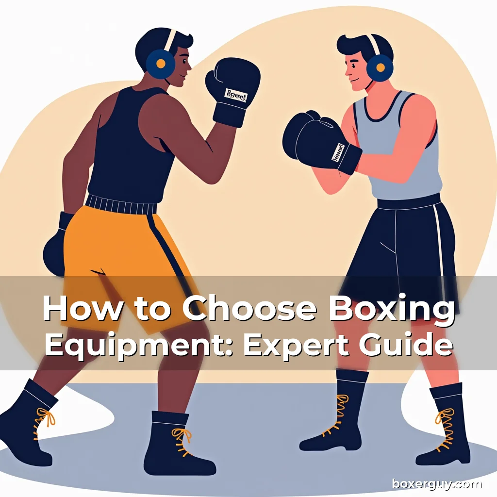 You are currently viewing How to Choose Boxing Equipment: Expert Guide
