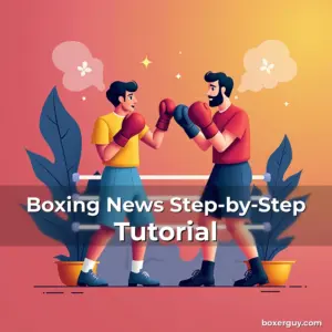 Artistic representation for Boxing News Step-by-Step Tutorial