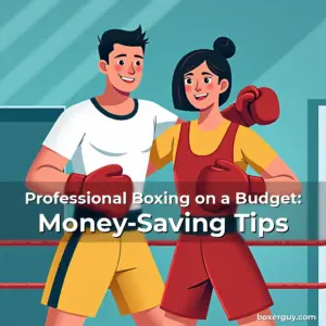 Artistic representation for Professional Boxing on a Budget: Money-Saving Tips