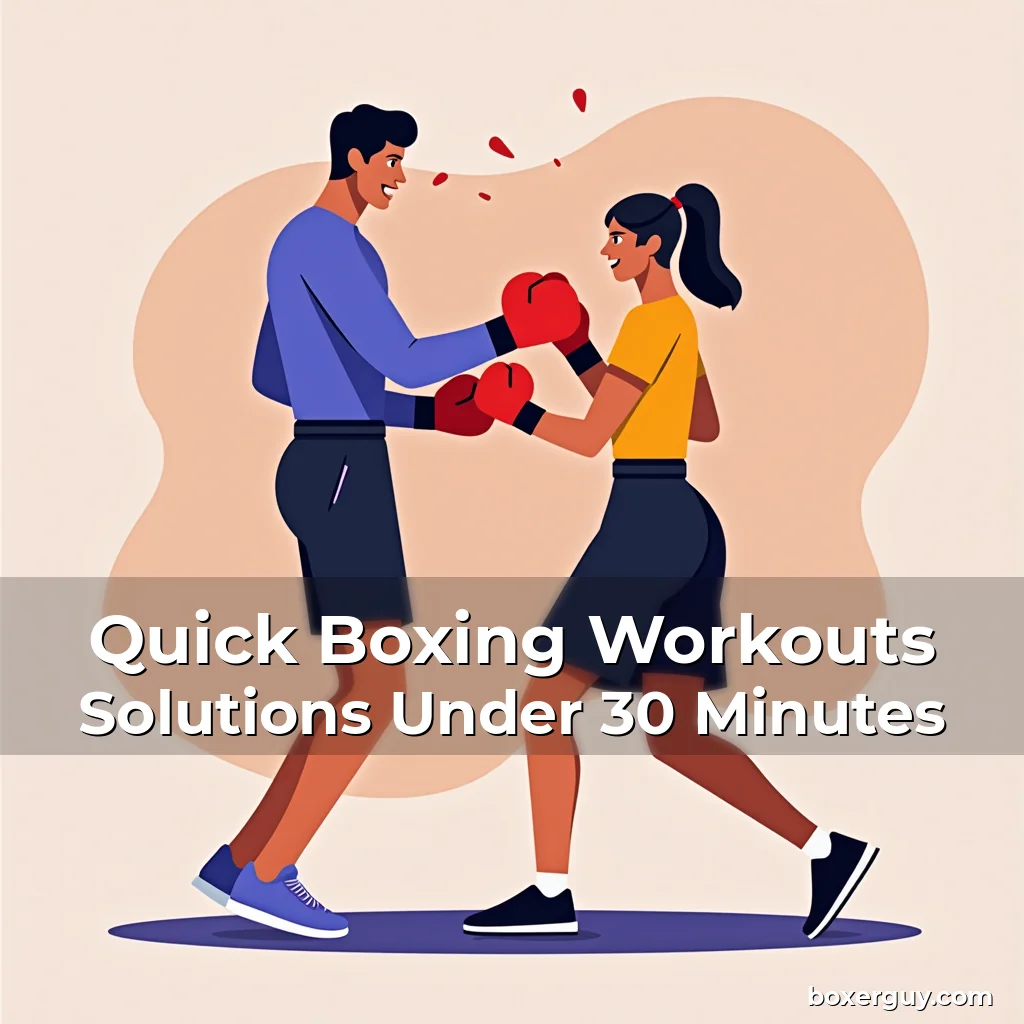 Read more about the article Quick Boxing Workouts Solutions Under 30 Minutes