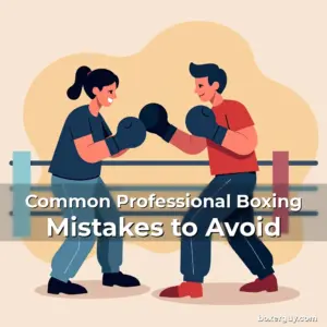 Artistic representation for Common Professional Boxing Mistakes to Avoid