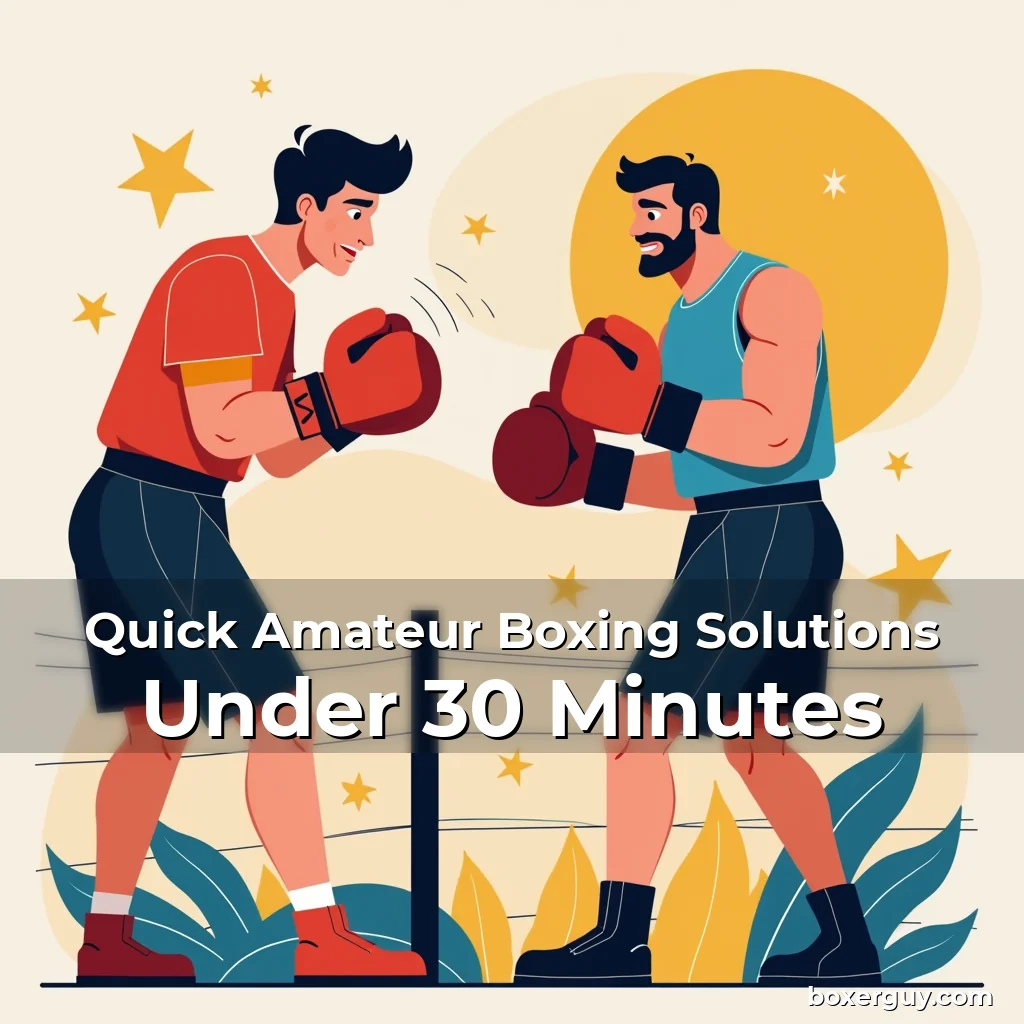 Read more about the article Quick Amateur Boxing Solutions Under 30 Minutes