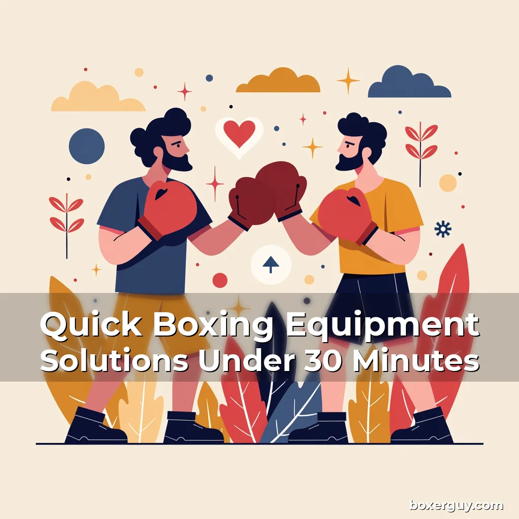 You are currently viewing Quick Boxing Equipment Solutions Under 30 Minutes